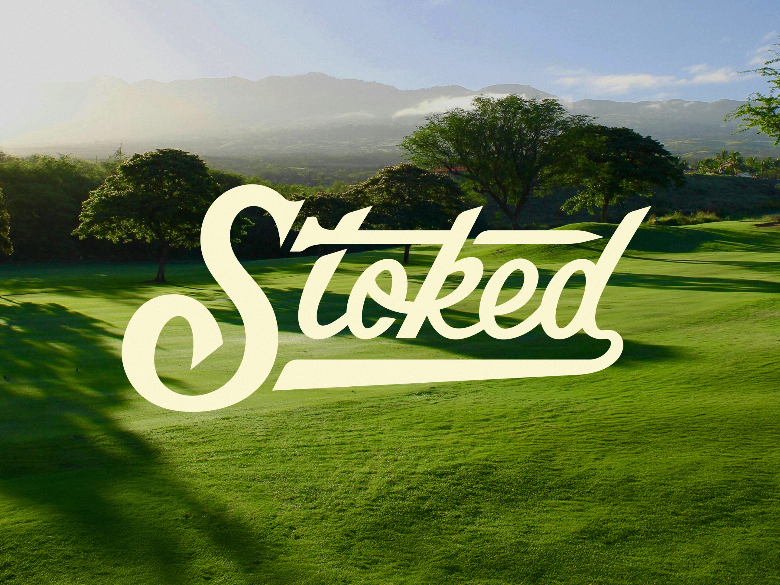 Custom Typography - Stoked Lifestyle Golf